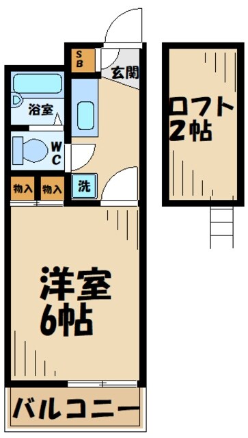 レオパレスクリナーレみなみ野の物件間取画像