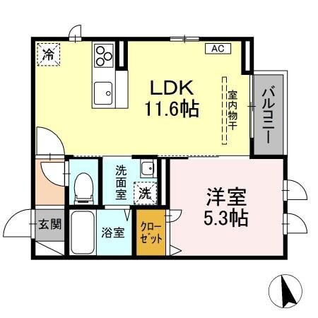 キャトルセゾン狛江の物件間取画像