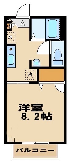 グリーンバレーオオクラの物件間取画像