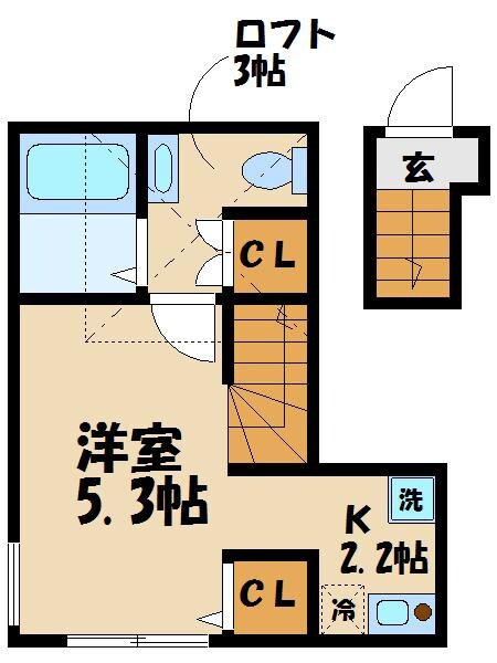 アイコート経堂 の物件間取画像