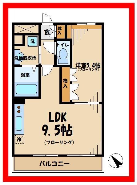 ディアベルジュの物件間取画像