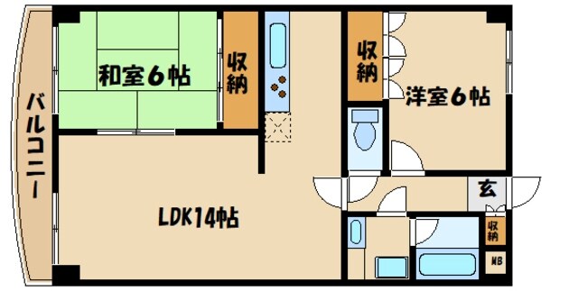 アネックス鶴牧の物件間取画像