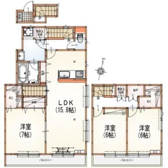 ステージクオリアップ経堂の物件間取画像