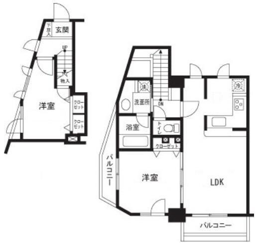 レジディア三軒茶屋IIの物件間取画像