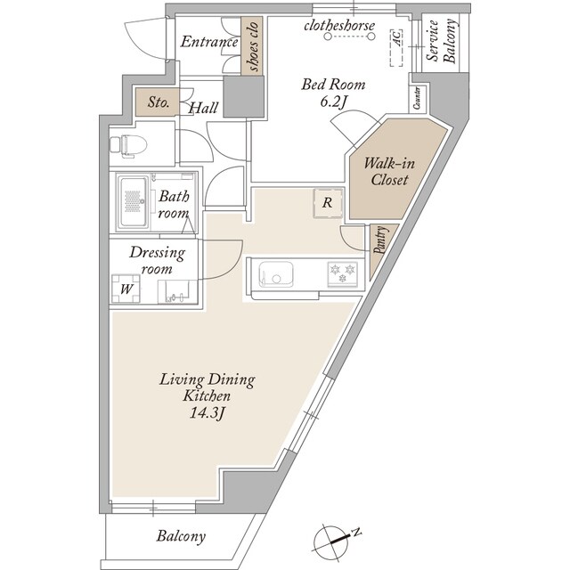 ARKMARK上北沢の物件間取画像