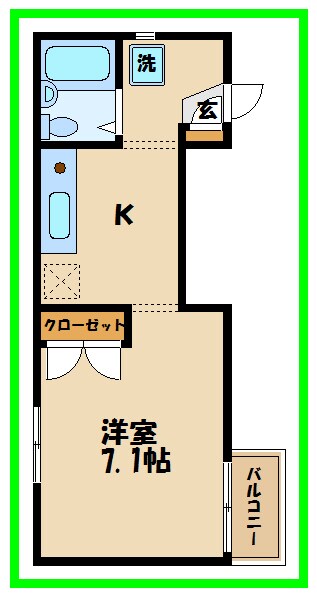 コーポ伊佐の物件間取画像