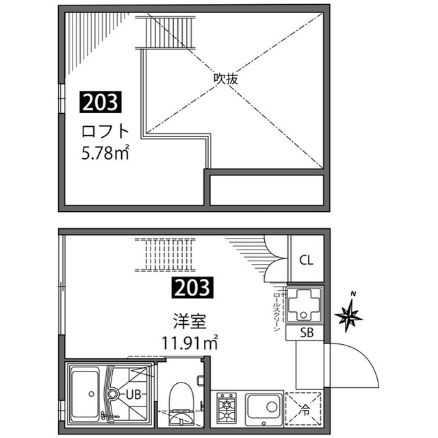 チトカラアパートメントの物件間取画像