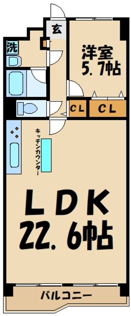 ライオンズマンション調布の物件間取画像