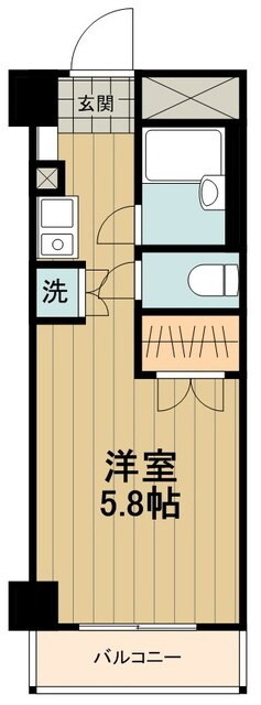 共立リライアンス四谷V-A棟の物件間取画像