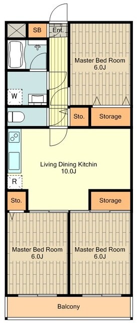 シャルムベルシーの物件間取画像