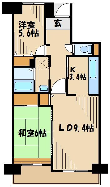 コーポレート相模原三丁目の物件間取画像