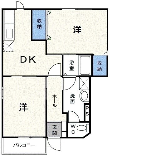 グランパンIの物件間取画像