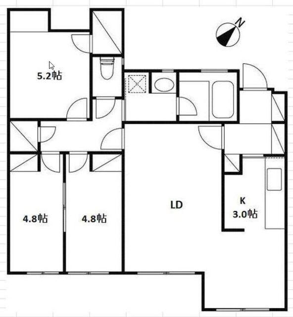 エルムコートの物件間取画像
