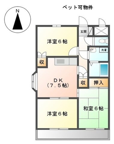 サンセヴィラージュの物件間取画像