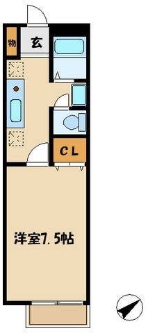 サニーヒルの物件間取画像