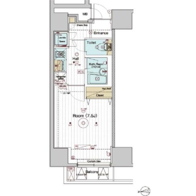 ベルグレードHJの物件間取画像