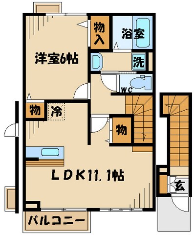 クレセール聖蹟の物件間取画像