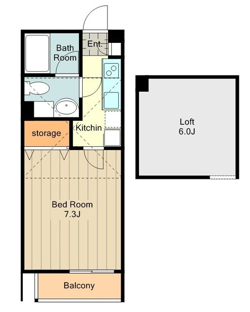 サンヴィアーレ アスカの物件間取画像
