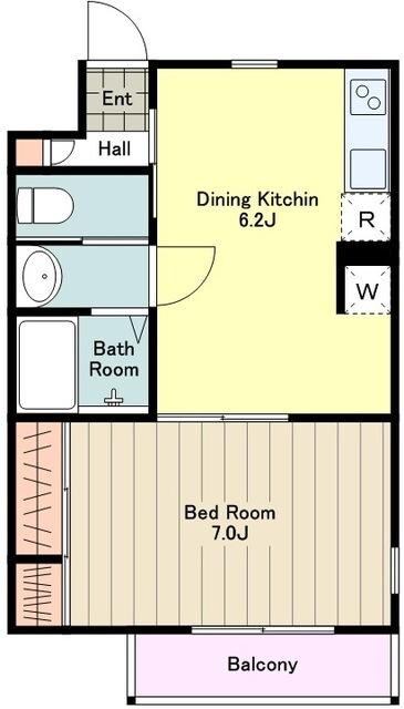 リエイゾン若松の物件間取画像
