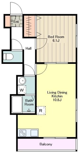 ドミール弐番館の物件間取画像