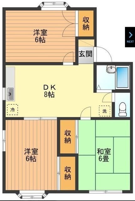 たちばなの物件間取画像