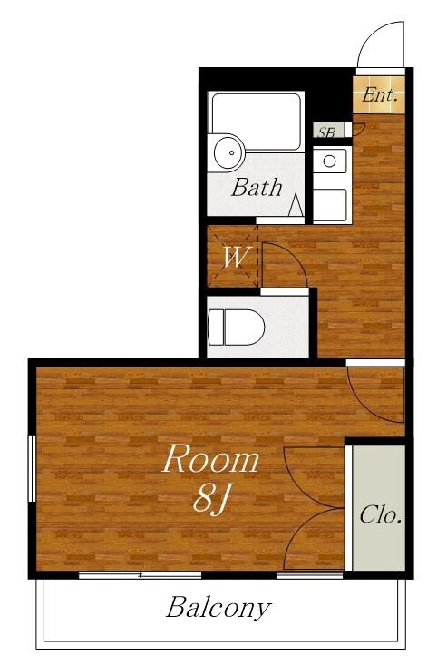 レオパレスメイプルの物件間取画像