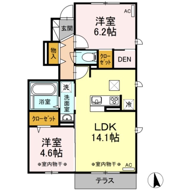 シンフォニーの物件間取画像