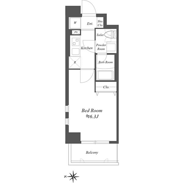 カリーノ西国分寺の物件間取画像