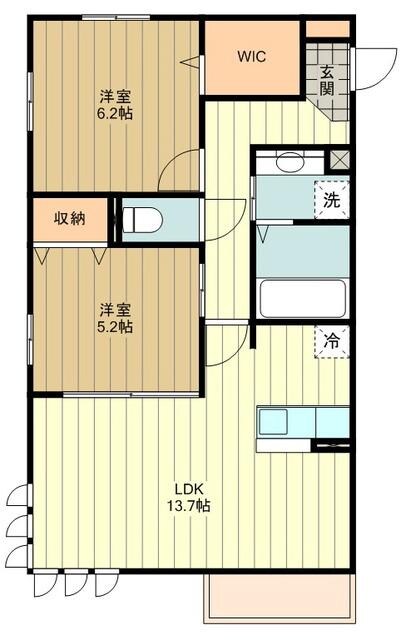 シーク・カシワの物件間取画像