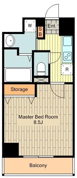 レジディア国立IIの物件間取画像