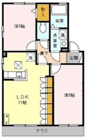 クレストの物件間取画像