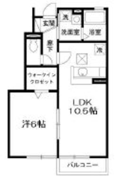 セジュール武蔵の物件間取画像