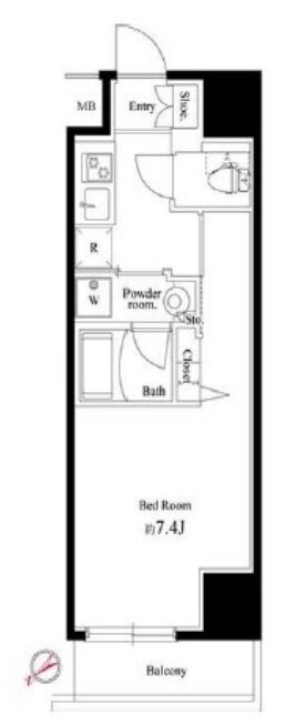 メインステージ立川の物件間取画像
