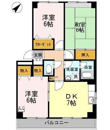 ベルエアーガーデンの物件間取画像