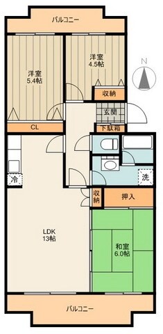 ビューテラスパティオの物件間取画像