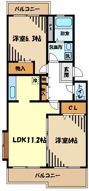 ファミールグランの物件間取画像