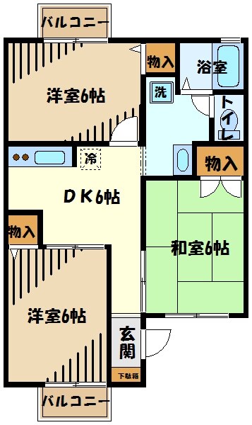 グランドールミツトヨの物件間取画像