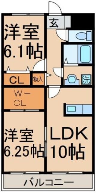 シャトルコートの物件間取画像