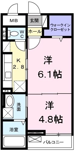 メゾン ソレイユIIの物件間取画像