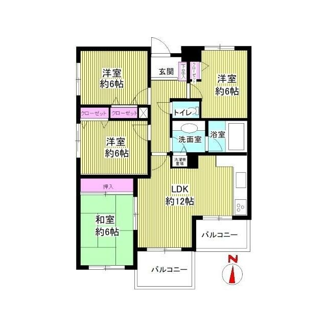 パークサイド野川公園の物件間取画像