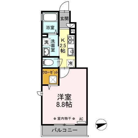 ヴェルサン調布の物件間取画像
