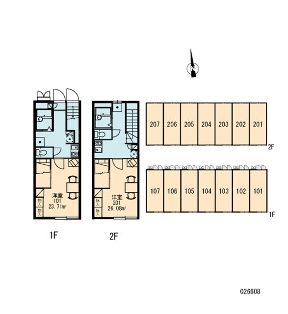 レオパレスプランドールの物件間取画像