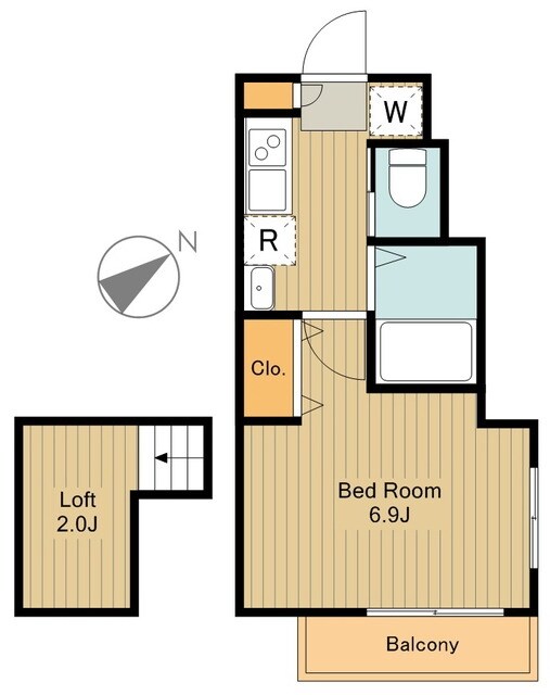 ルーブル国分寺の物件間取画像