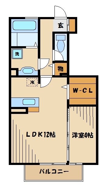 花水木F棟の物件間取画像