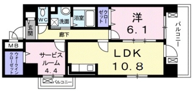 Bella Vista 西東京の物件間取画像