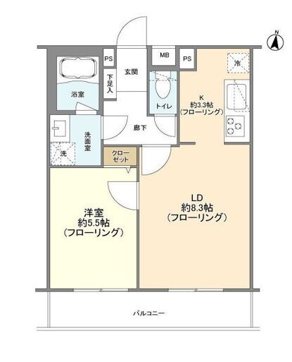 プレミアムキューブ中野新橋の物件間取画像