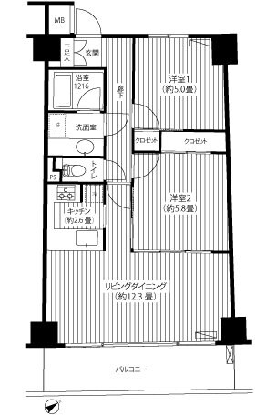 ウィスタ高井戸の物件間取画像