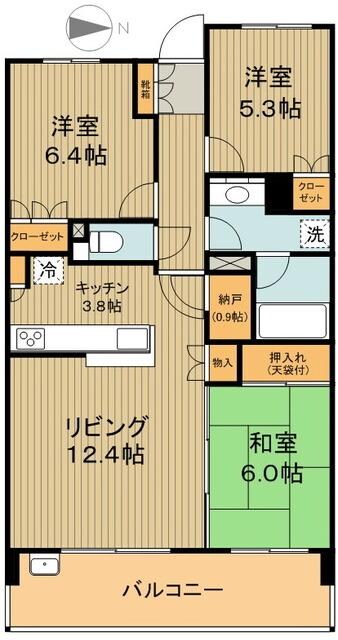 デライトシティアクアコートの物件間取画像