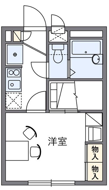 レオパレスマエハラキミヨイの物件間取画像