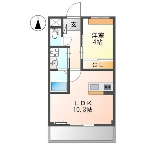 クレールの物件間取画像